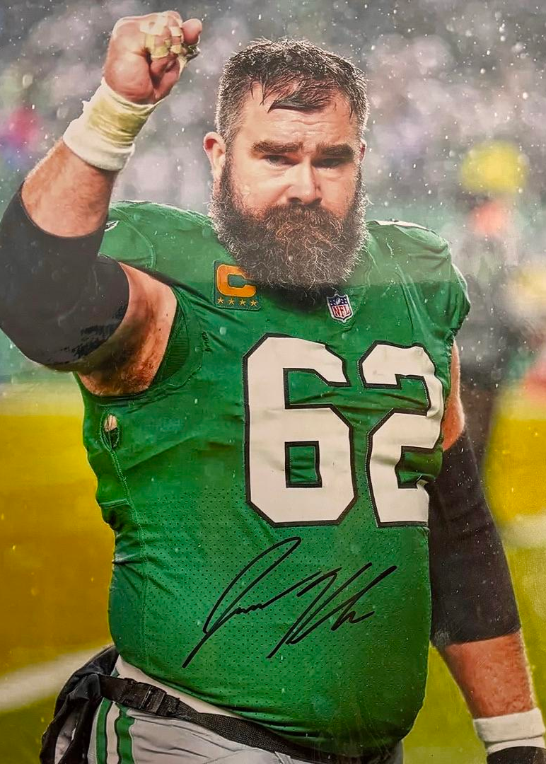 Jason Kelce Signed 16x20 Photo Philadelphia Eagles - PSA COA